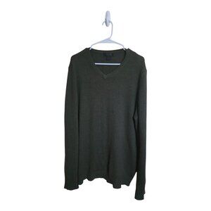 Marshall Fields Sweater Men LT Green Cashmere Preppy  Grandpa Core Minimalist